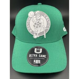 Celtics Cap NBA Ultra Game Boston Snapback Hat Green One Size Fits Most‎
